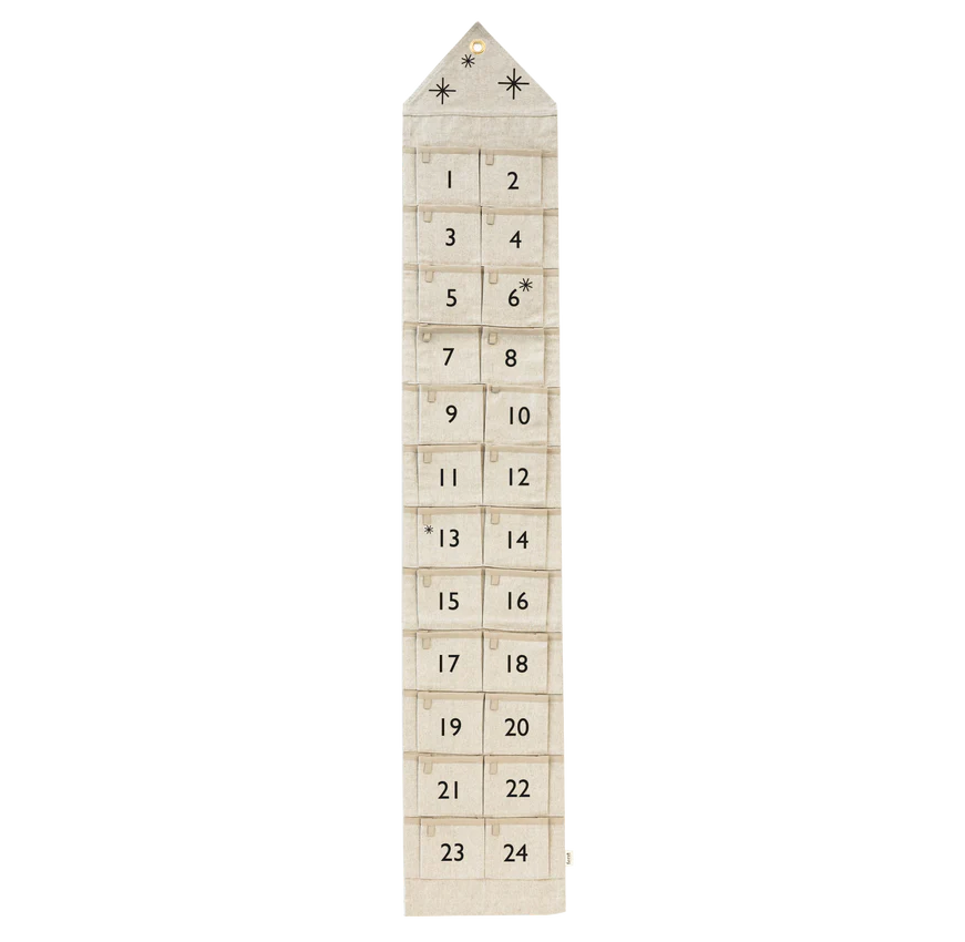 Adventskalender schmal - sand - Ferm Living