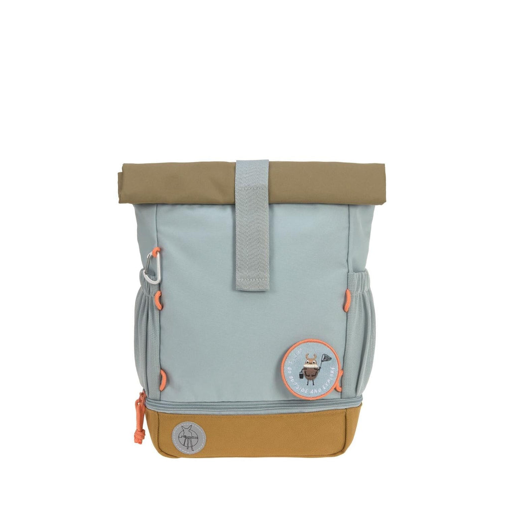 Mini Rolltop rugzak Nature - Light Blue