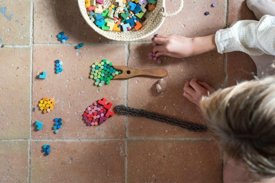 Mis Match and Bloom - Houten blokjes