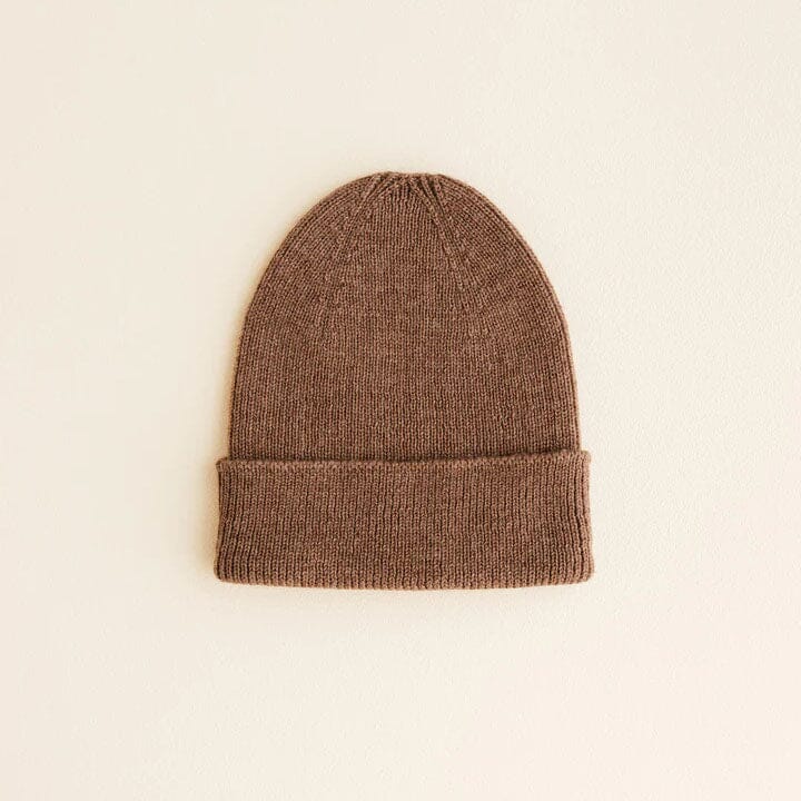Beanie Fonzie (newborn) - Salmon - Hvid