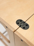 Wooden Learning Tower Step 'n sit - Natural with black - Ette Tete