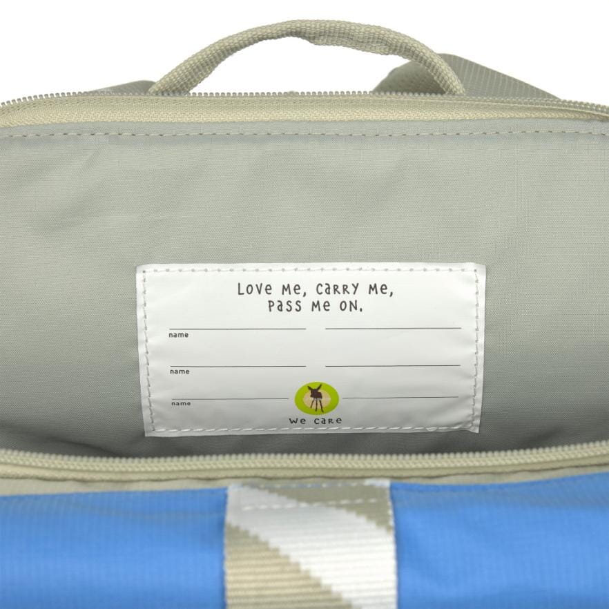 Medium Rolltop rugzak - Sunny Explorer - Groen & Blauw
