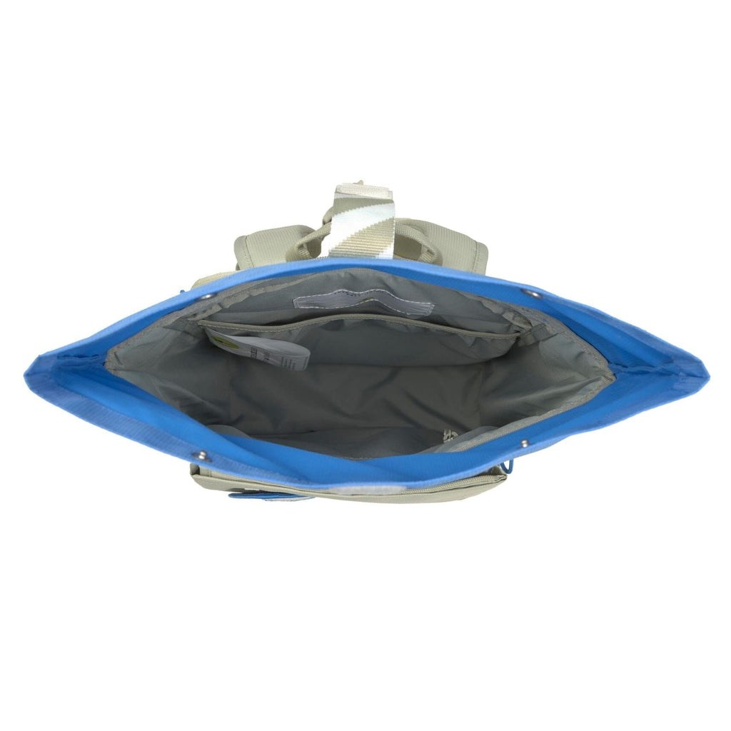 Medium Rolltop rugzak - Sunny Explorer - Groen & Blauw
