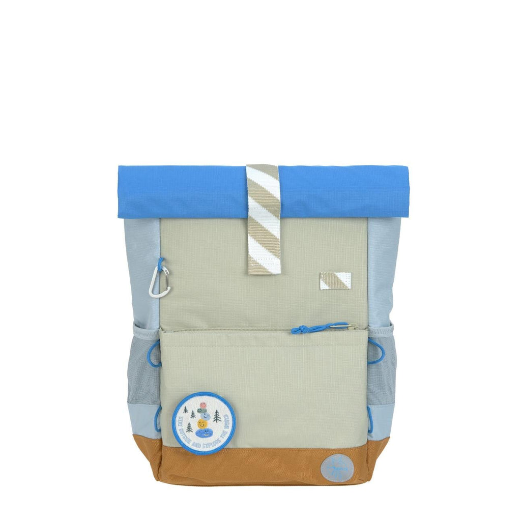 Medium Rolltop rugzak - Sunny Explorer - Groen & Blauw