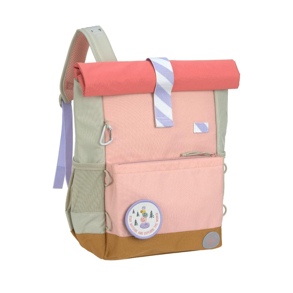 Medium Rolltop rugzak - Sunny Explorer - Roze