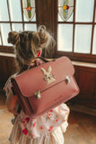 Lederen kleutertas - Rabbit Antique pink