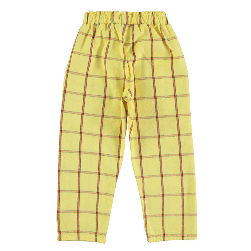 Broek - geel met ruitjes