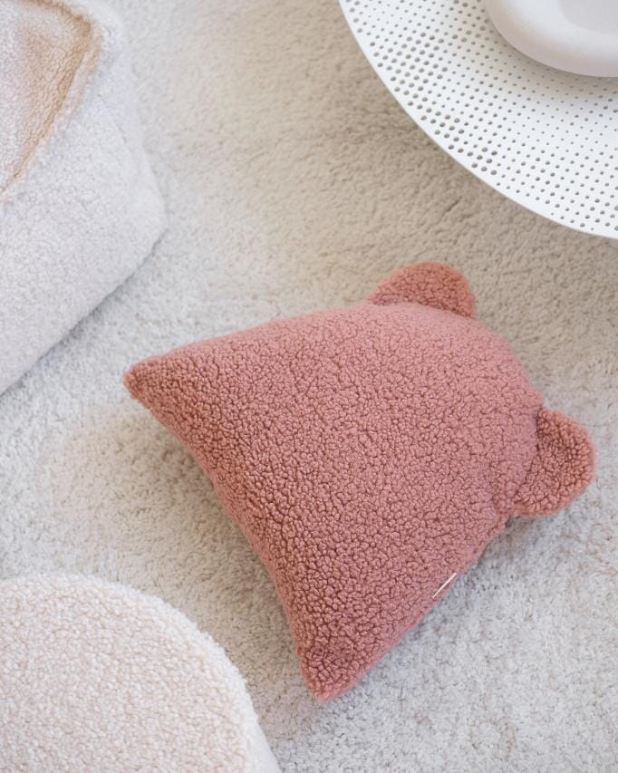 Bear Cushion - Guava