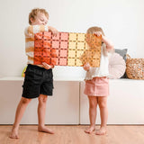 2 pieces - Pastel Lemon & Peach - Base Plate Pack - CONNETIX