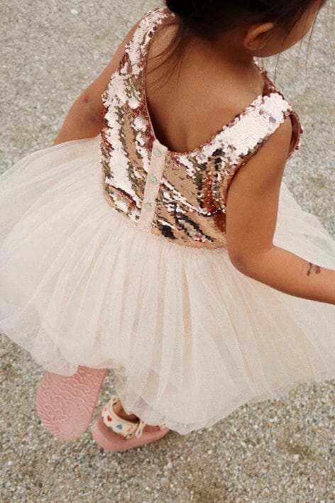 Minnu jurk - Gold Blush