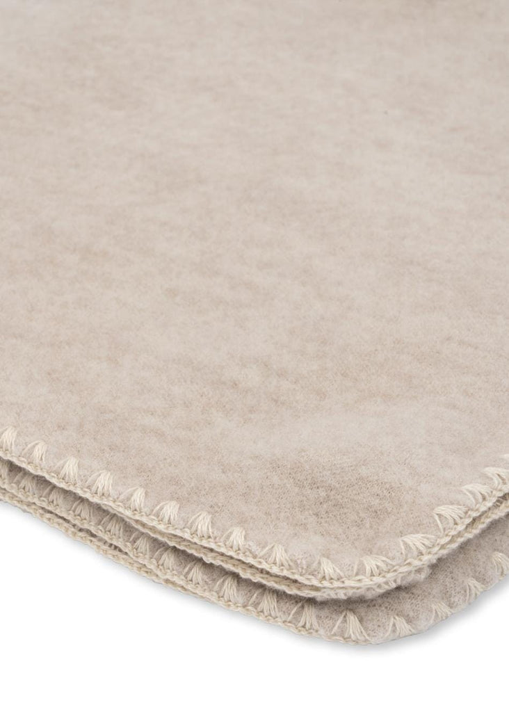 Wollen fleece babydekentje Erba- Oatmeal Melange