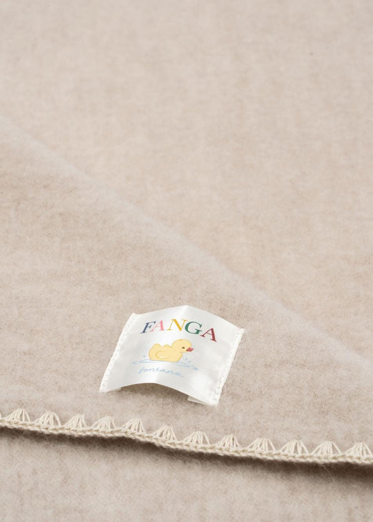 Wollen fleece babydekentje Erba- Oatmeal Melange