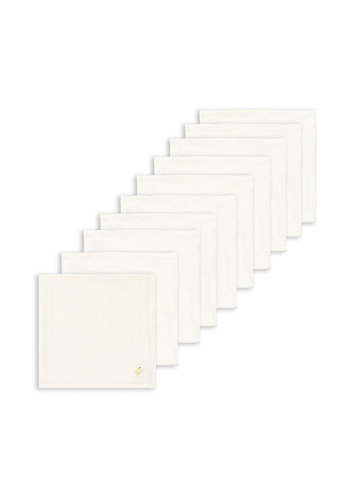 Tetradoeken 10 pack muslin cloth Nuvoli - Antique White