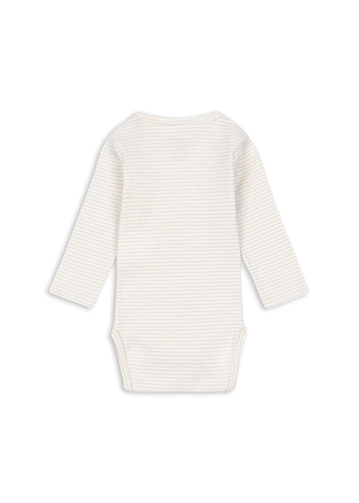 Body met lange mouwen Fio - Tea Stripe Gray Down