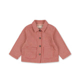 Luc shirt jacket - Milk rouge stripe