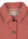 Luc shirt jacket - Milk rouge stripe