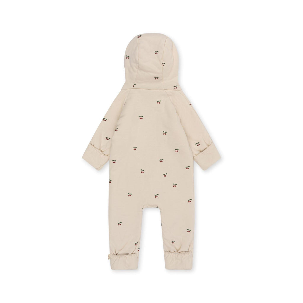 Newborn onesie met kap - Cherry