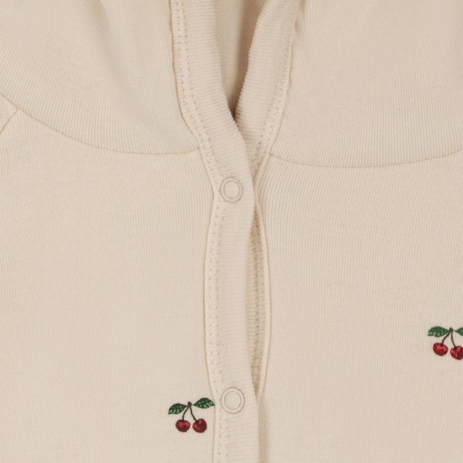 Newborn onesie met kap - Cherry