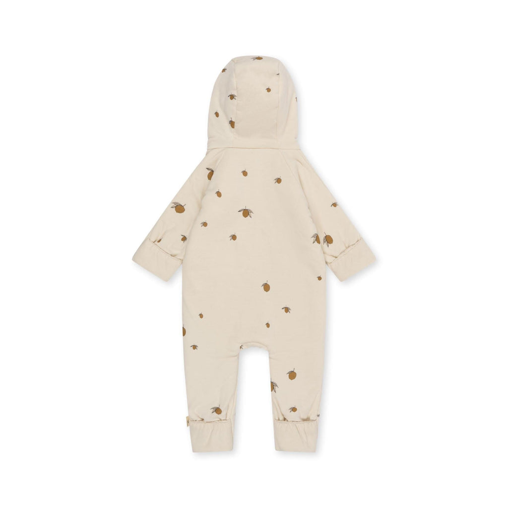 New born onesie met kap - Lemon