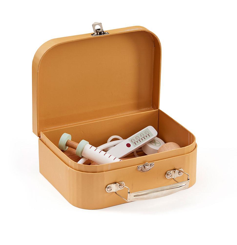 Kid's Concept - Speelgoed dokterskoffer met accessoires - Mosterdgeel