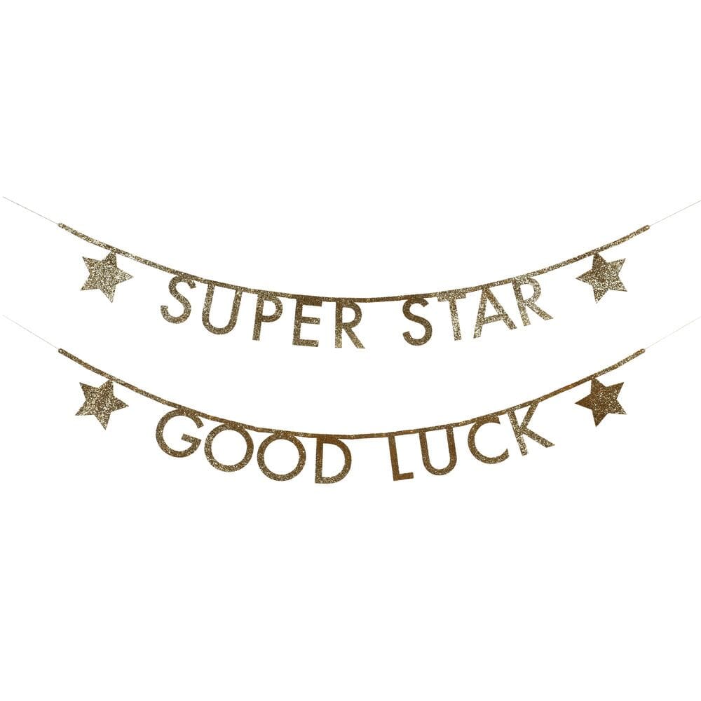 Letterslinger set - Gold Glitter