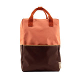 Rugzak large - Meadows colourblocking Moonrise pink + Stormy purple - Sticky Lemon