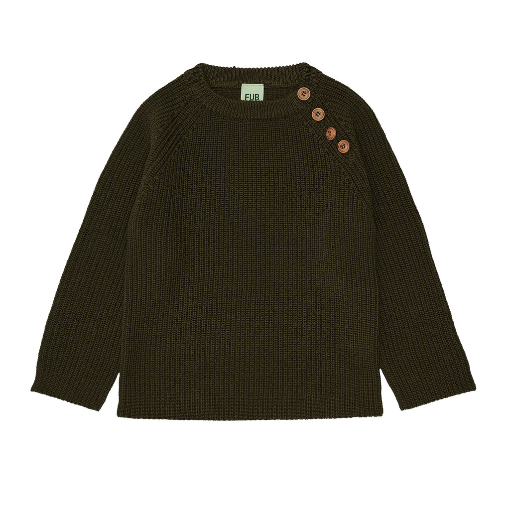 Rib sweater - forest - FUB