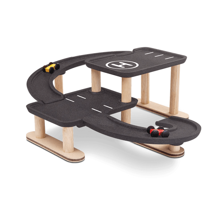 race n play - houten parkinggarage - plantoys
