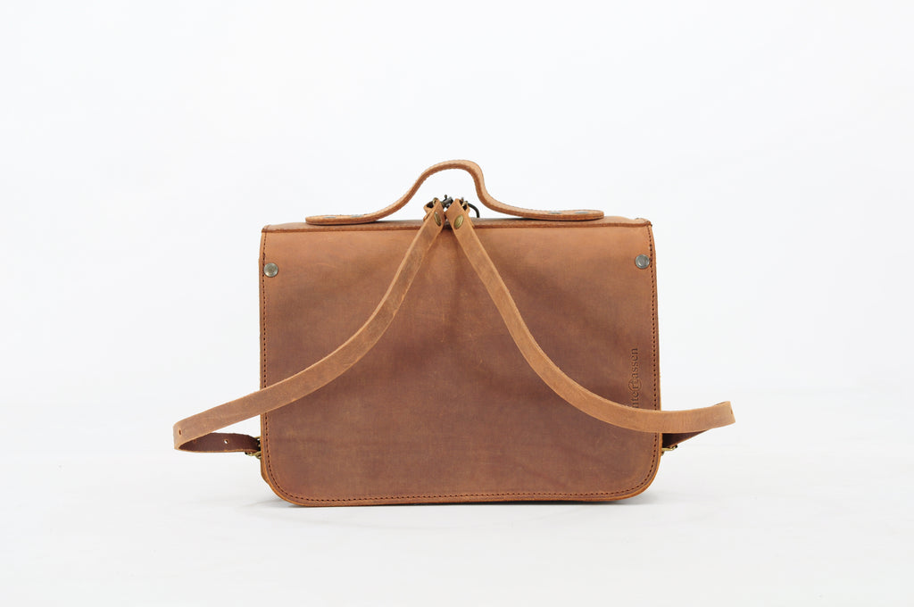Cartable de maternelle en cuir - Cartable marron Ranger - Sacs d'équitation