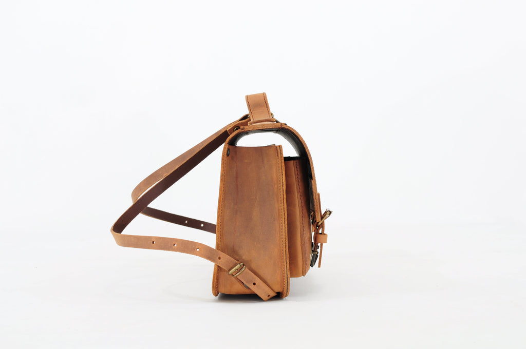 Cartable de maternelle en cuir - Cartable marron Ranger - Sacs d'équitation