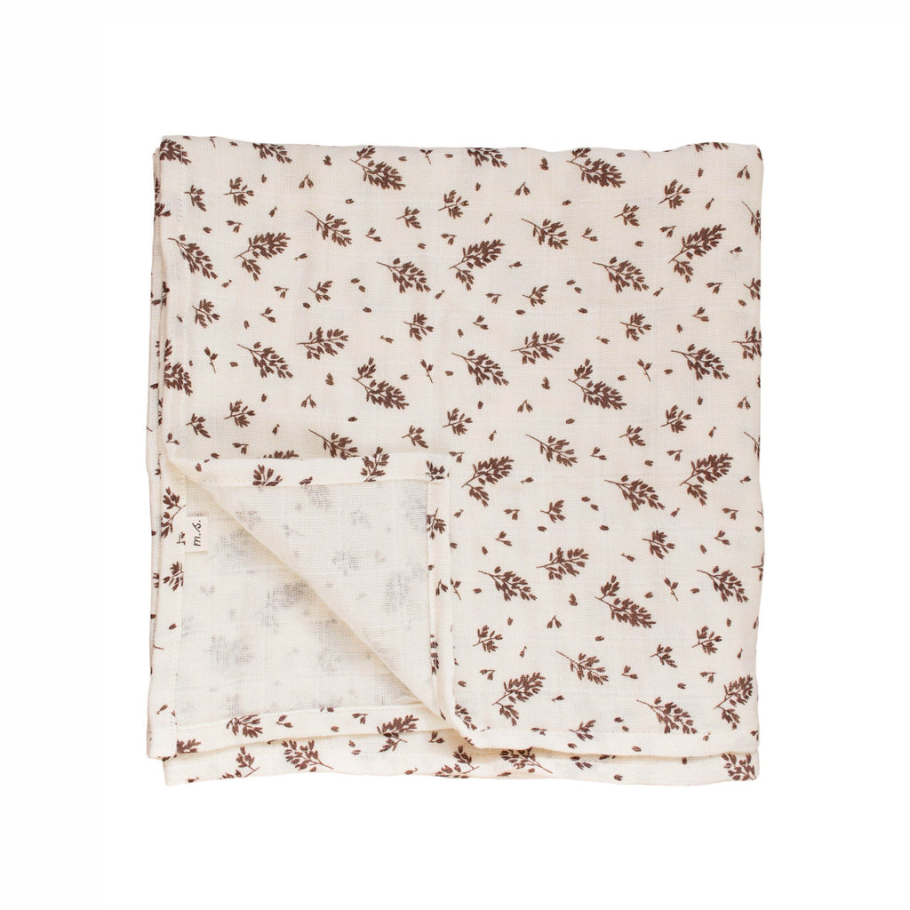 Main Sauvage - Swaddle blanket muslin 110x110cm - Meadow