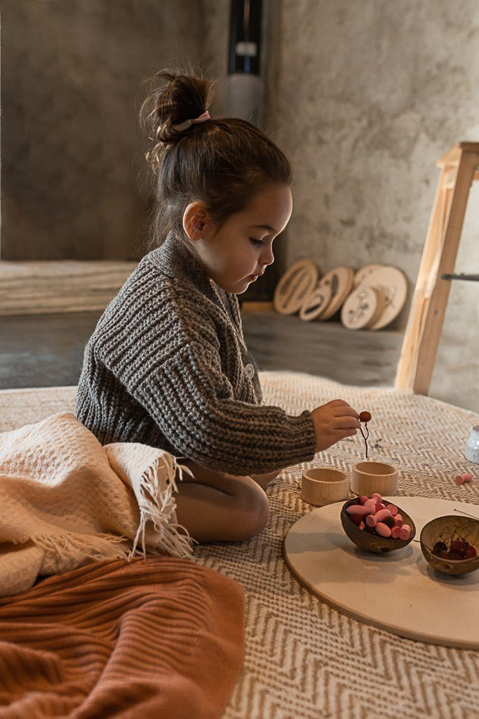 Houten mandala flower petals - Grapat