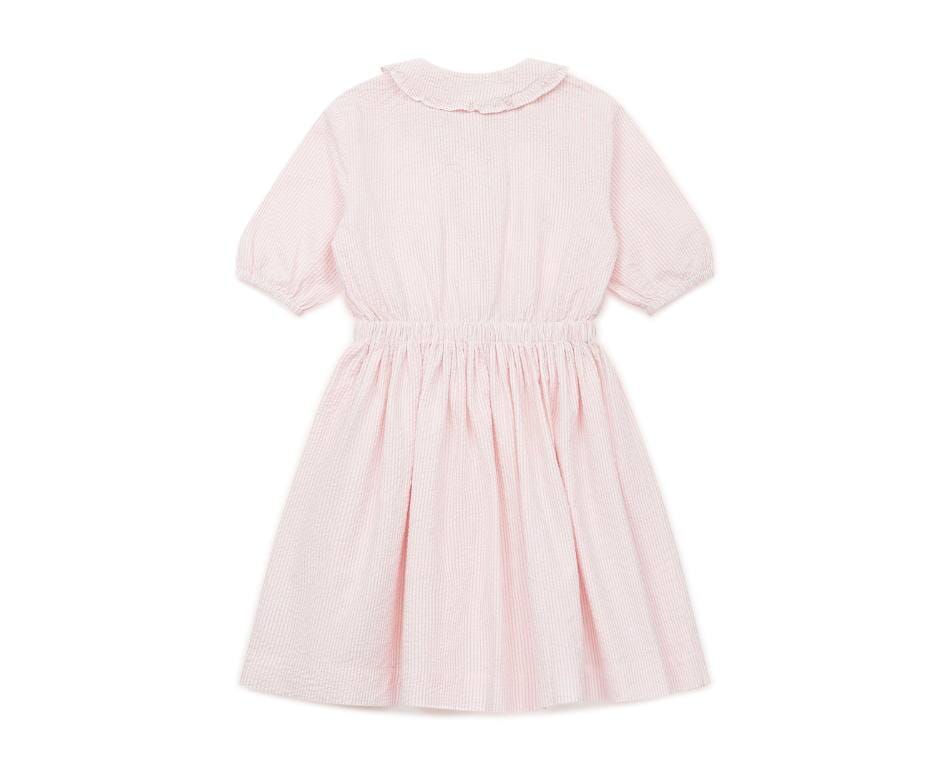 Jurk met print - roze strepen - Bonton