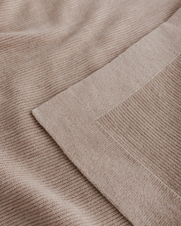 Blanket Gust - Sand - Hvid