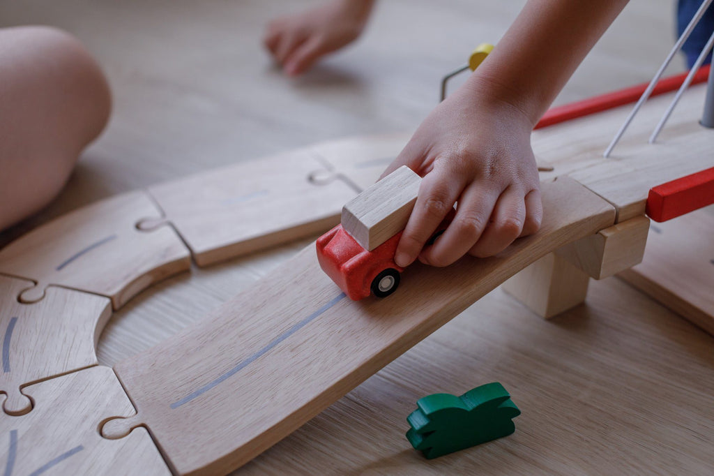 Houten autobaan - PlanToys