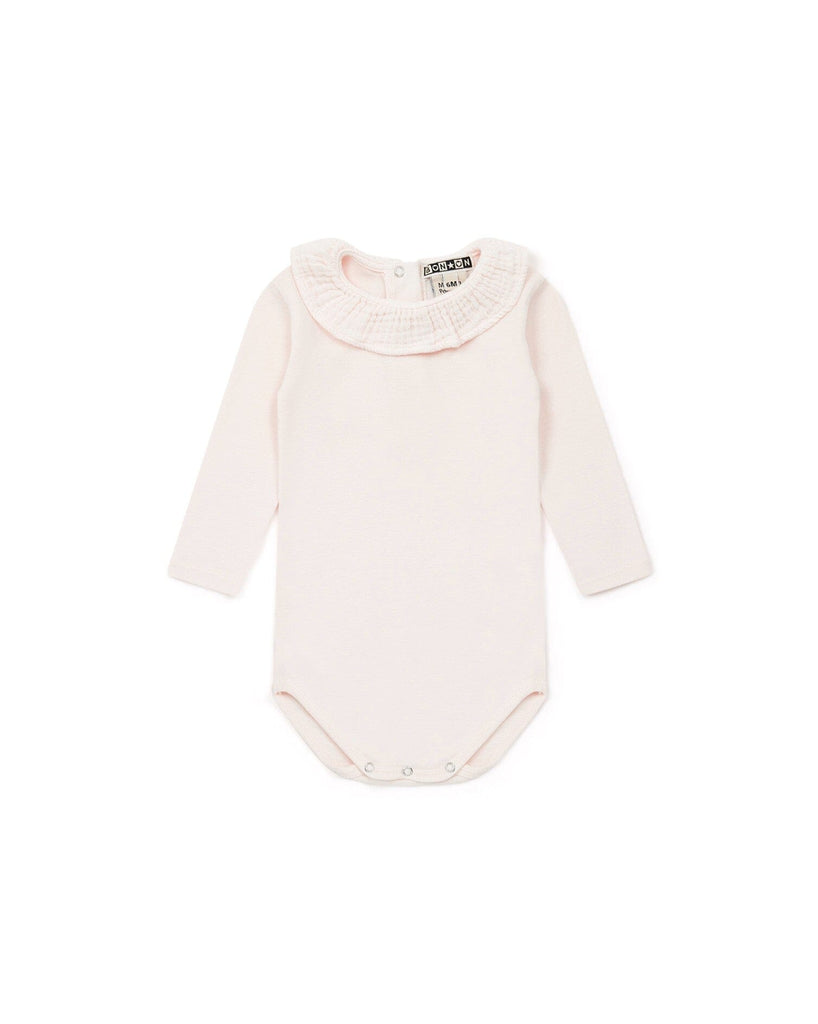 Romper met kraagje - Rose des fleurs - Bonton