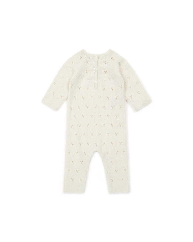 Gebreide onesie - Creme - Bonton