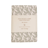 Main Sauvage - Hoeslaken 60x120cm - Bay leaves