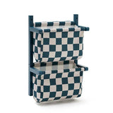 Wandrek textiel - Check Teal