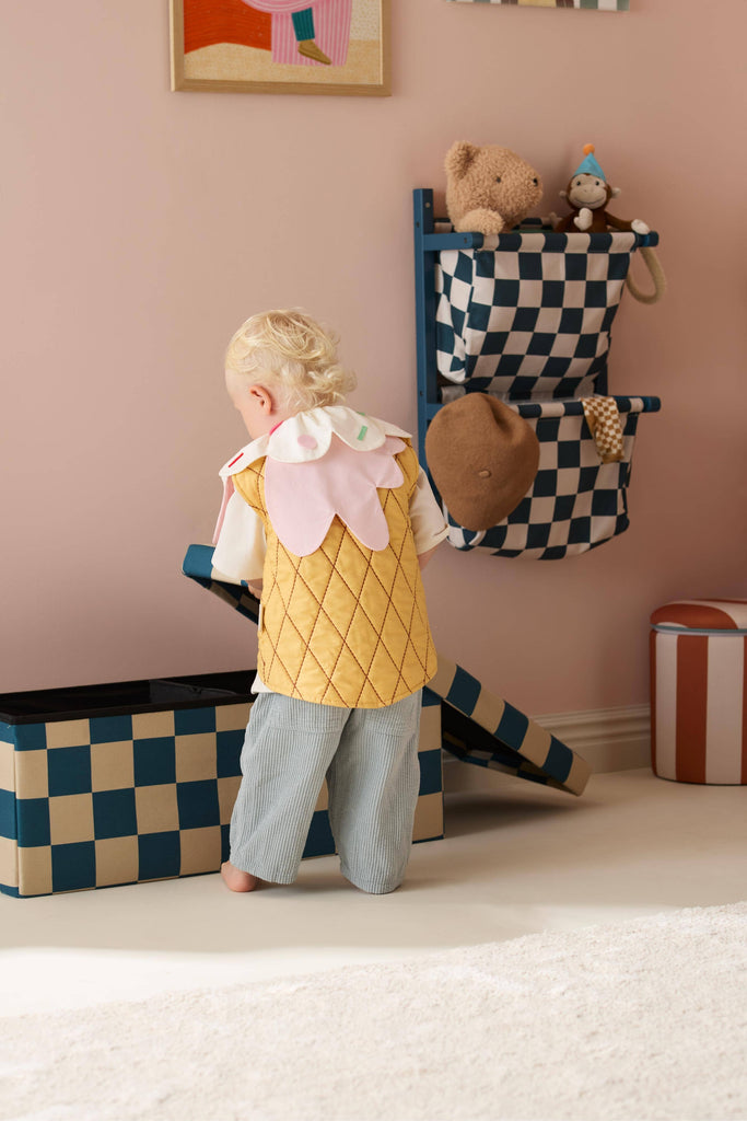 Wandregal Textil - Check Teal - Kid's Concept