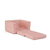 Opvouwbare fauteuil - Stripe Clay Pink - Kid's Concept