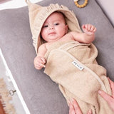 Badcape badstof ruffle - Sand - Meyco