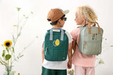 Mini Square rugzak Little Gang - Lemon Dark Green