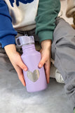 Drinkfles stainless steel - Little Gang - Heart Lilac