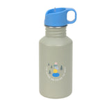 Drinkfles stainless steel - Sunny Explorer - groen/blauw