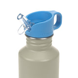 Drinkfles stainless steel - Sunny Explorer - groen/blauw