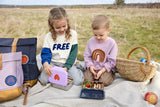 Lunchbox stainless steel - Little Gang - Smile Navy