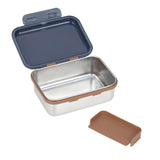 Lunchbox stainless steel - Little Gang - Smile Navy