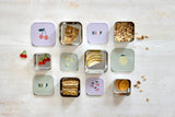 Snackdoosjes stainless steel - set van 3 - Happy Fruits - Cherry