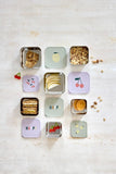 Snackdoosjes stainless steel - set van 3 - Happy Fruits - Lemon